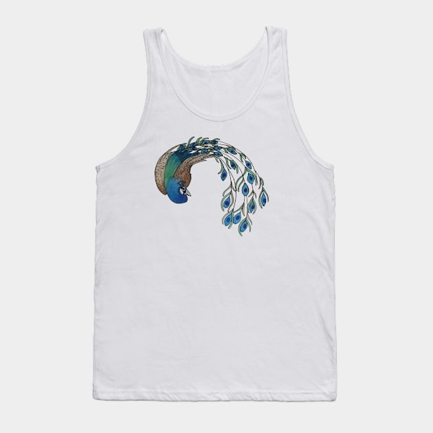 peacock Tank Top by dreamtravel